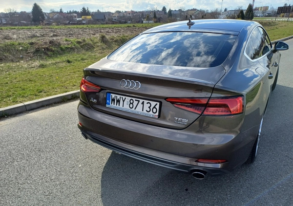 Audi A5 cena 138375 przebieg: 80070, rok produkcji 2017 z Wyszków małe 106